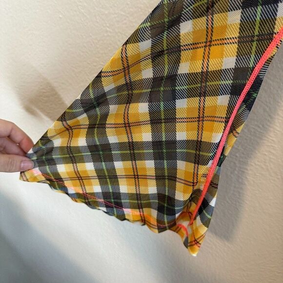 Anthropologie CeliaB Midi Slip Dress Green Ixora Mesh Preppy Retro XS $130 - Picture 9 of 12